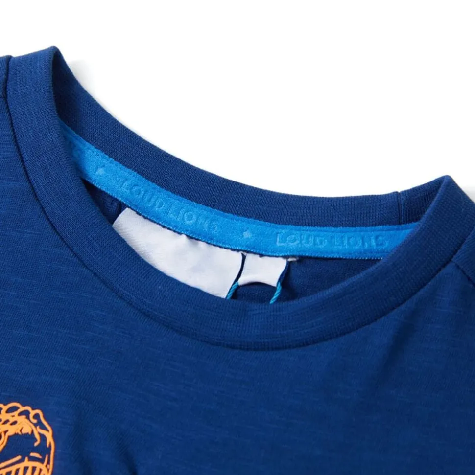Kindershirt met korte mouwen 104 donkerblauw