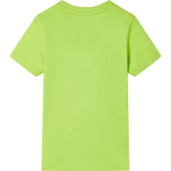 Kindershirt met korte mouwen 116 limoengroen