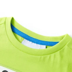Kindershirt met korte mouwen 116 limoengroen