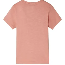 Kindershirt met korte mouwen 128 lichtoranje