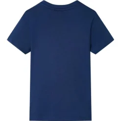 Kindershirt met korte mouwen 128 donkerblauw