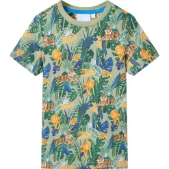 Kindershirt met korte mouwen 116 meerkleurig