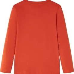 Kindershirt met lange mouwen 140 oranje