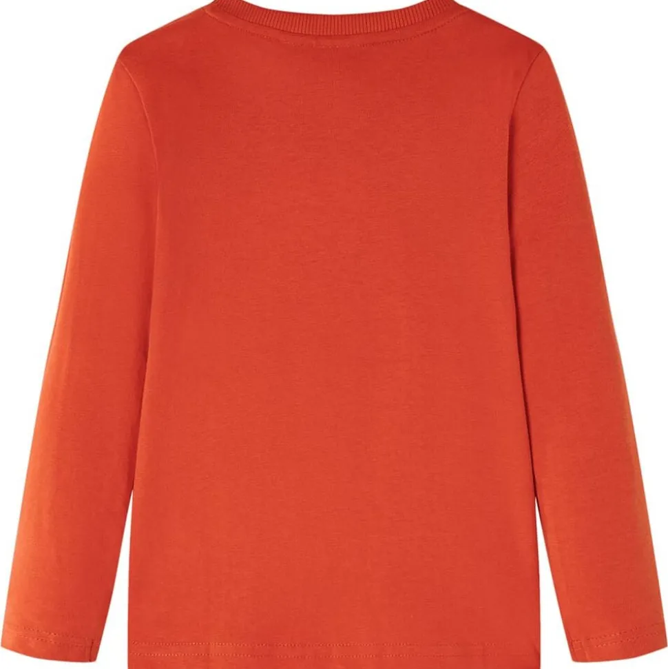 Kindershirt met lange mouwen 140 oranje