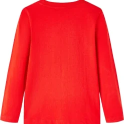 Kindershirt met lange mouwen 104 rood