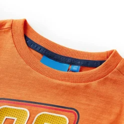 Kindershirt met lange mouwen 92 donkeroranje