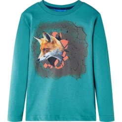 Kindershirt met lange mouwen 104 donkerzeeblauw