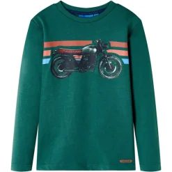 Kindershirt met lange mouwen 92 groen