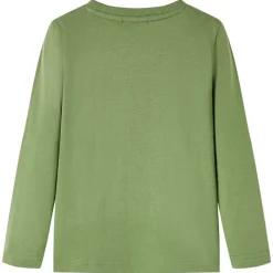 Kindershirt met lange mouwen 104 lichtkakikleurig