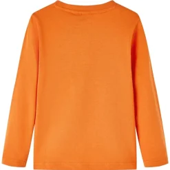 Kindershirt met lange mouwen 92 donkeroranje