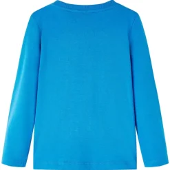 Kindershirt met lange mouwen 92 kobaltblauw