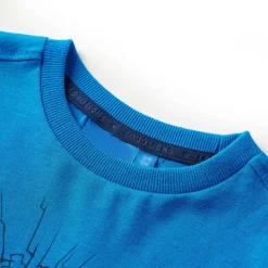 Kindershirt met lange mouwen 92 kobaltblauw