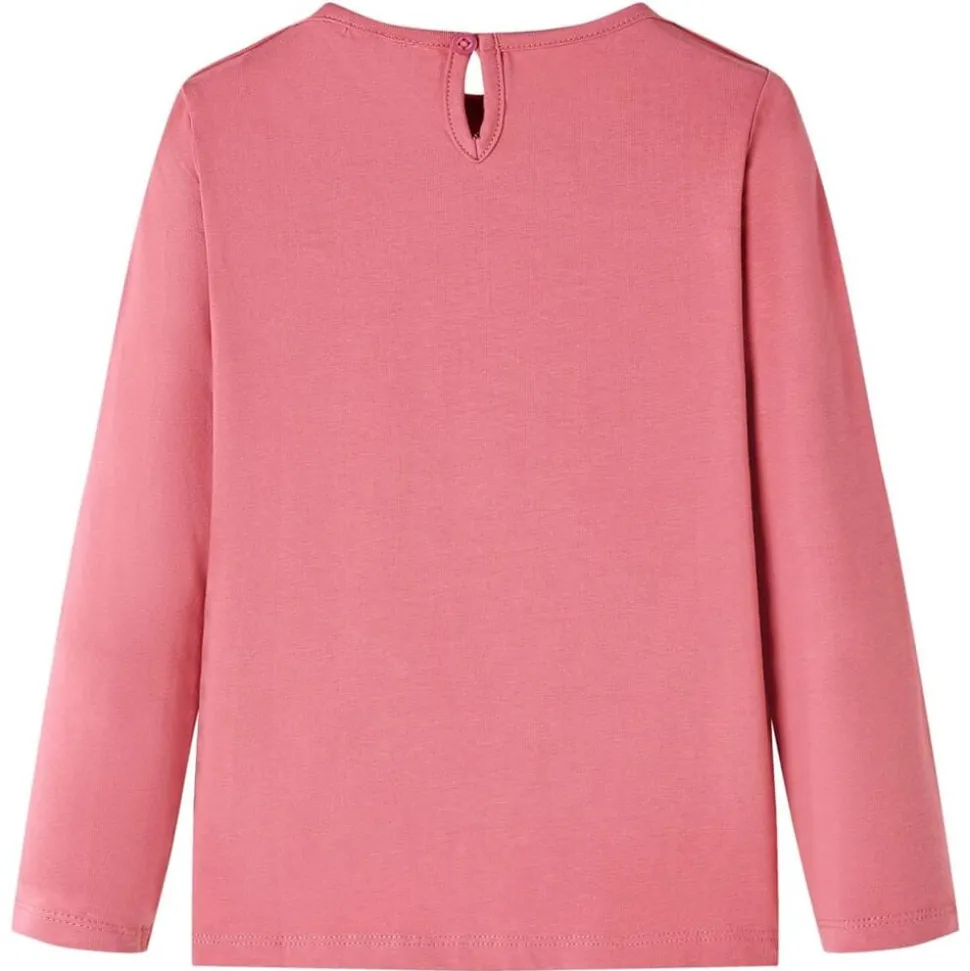 Kindershirt met lange mouwen 116 oudroze