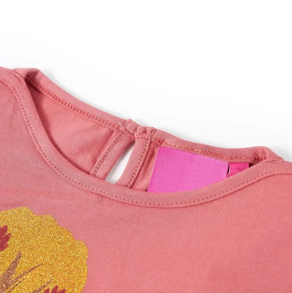 Kindershirt met lange mouwen 116 oudroze