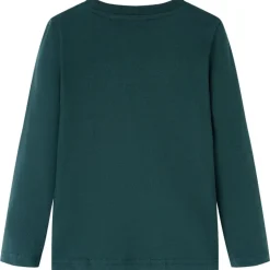 Kindershirt met lange mouwen 104 donkergroen