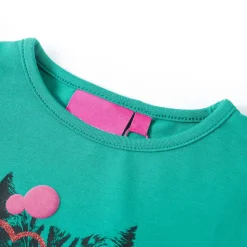 Kindershirt met lange mouwen 104 felgroen