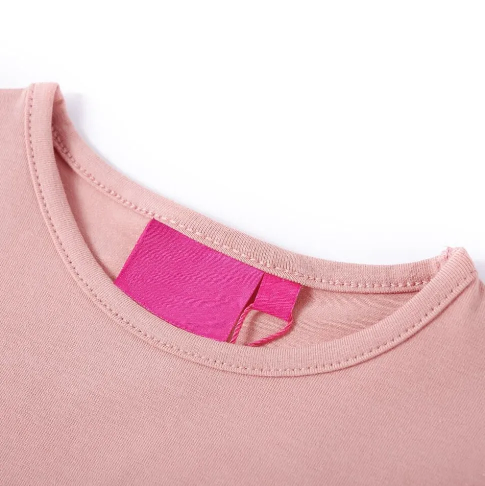 Kindershirt met lange mouwen 104 lichtroze