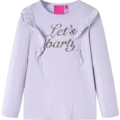 Kindershirt met lange mouwen 104 lichtlila