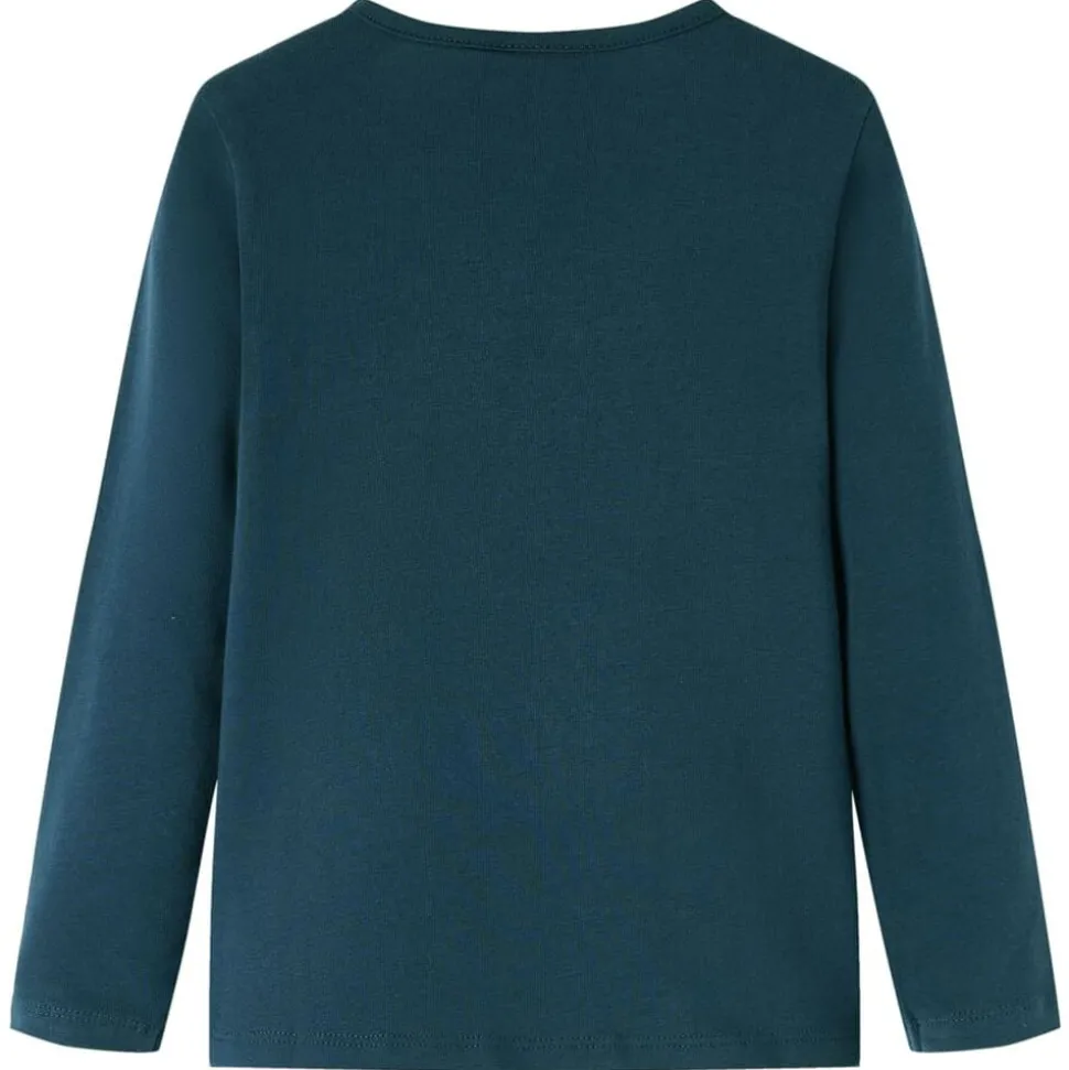 Kindershirt met lange mouwen 104 donkergroen