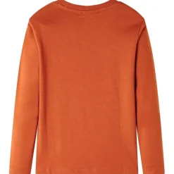 Kindershirt met lange mouwen 92 lichtroestkleurig
