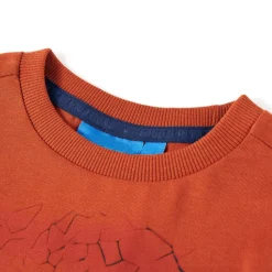 Kindershirt met lange mouwen 92 lichtroestkleurig