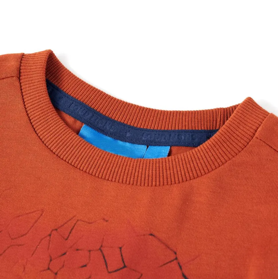 Kindershirt met lange mouwen 92 lichtroestkleurig