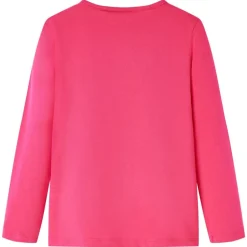Kindershirt met lange mouwen 104 felroze