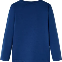 Kindershirt met lange mouwen 92 jeansblauw