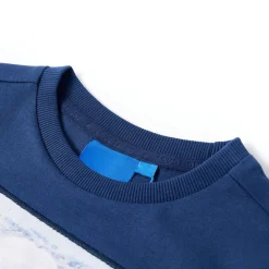 Kindershirt met lange mouwen 92 jeansblauw
