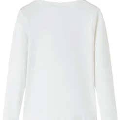 Kindershirt met lange mouwen 104 ecrukleurig