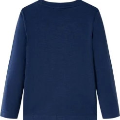 Kindershirt met lange mouwen 104 gemêleerd marineblauw