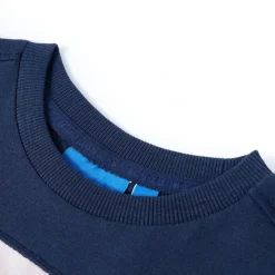 Kindershirt met lange mouwen 140 gemêleerd marineblauw