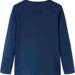 Kindershirt met lange mouwen 116 marineblauw