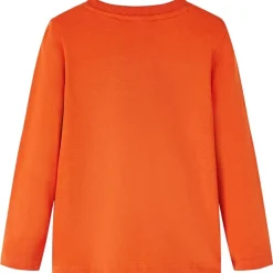 Kindershirt met lange mouwen 92 oranje