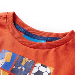 Kindershirt met lange mouwen 92 oranje
