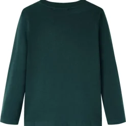 Kindershirt met lange mouwen 104 donkergroen