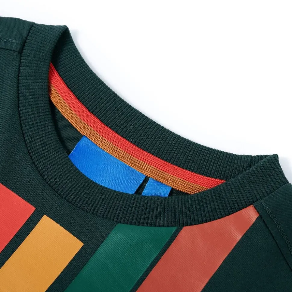 Kindershirt met lange mouwen 104 donkergroen