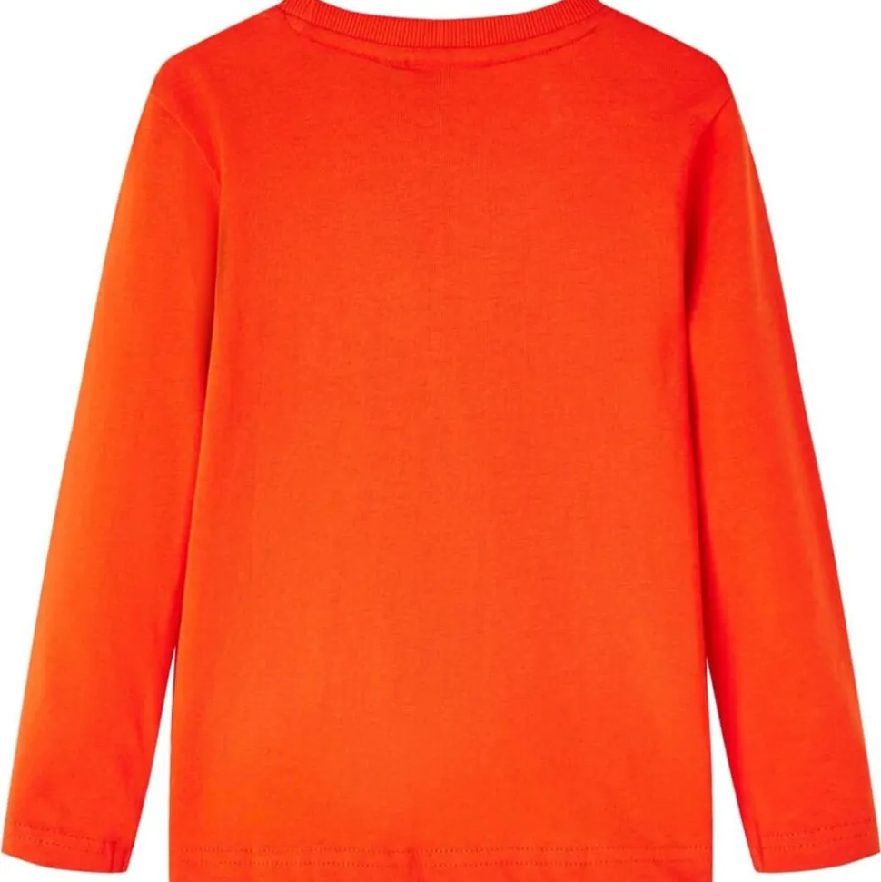 Kindershirt met lange mouwen 104 felroranje