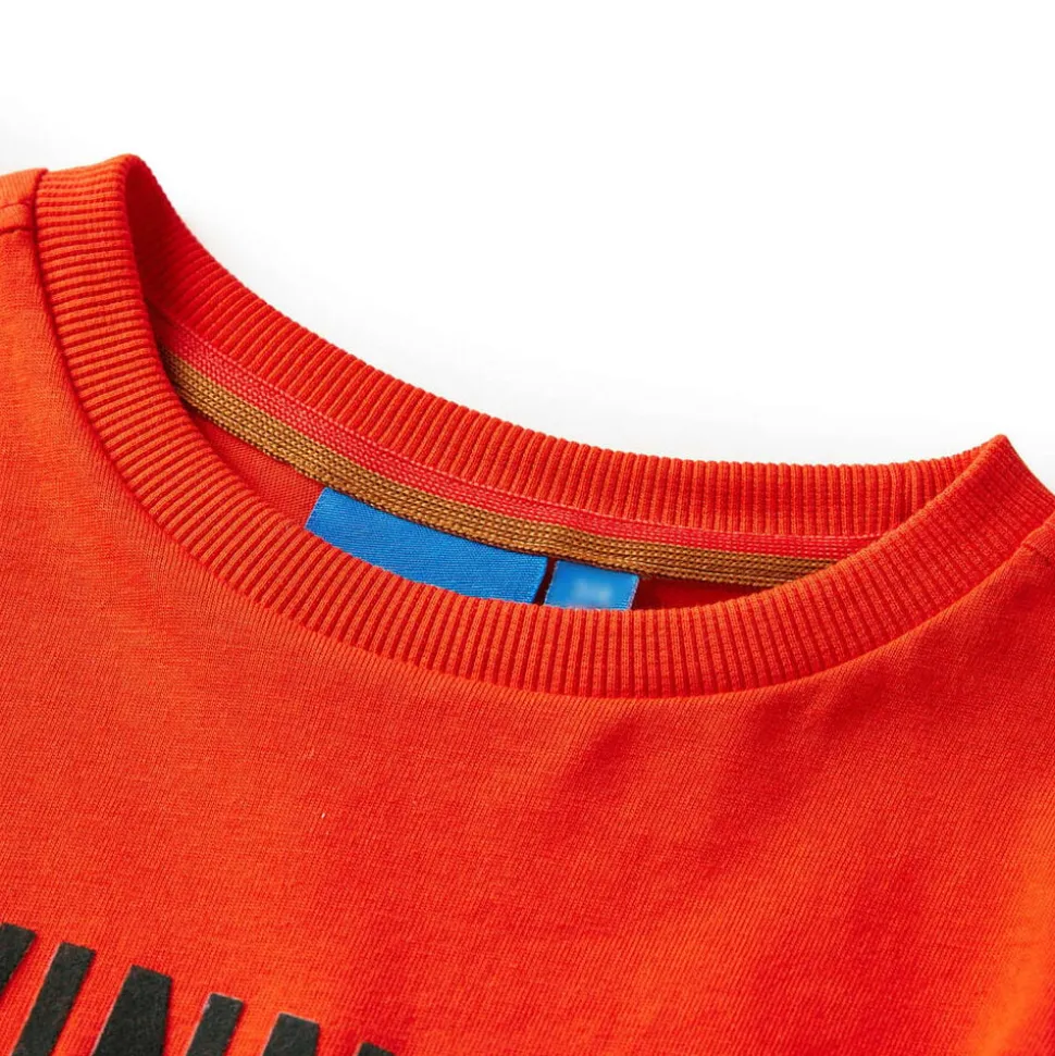 Kindershirt met lange mouwen 104 felroranje