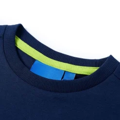 Kindershirt met lange mouwen 104 marineblauw