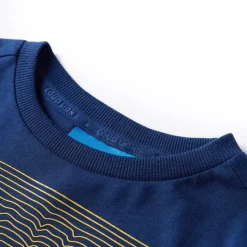Kindershirt met lange mouwen 92 marineblauw