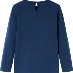 Kindershirt met lange mouwen 92 marineblauw
