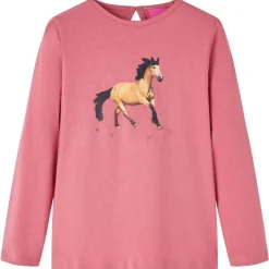 Kindershirt met lange mouwen 104 oudroze