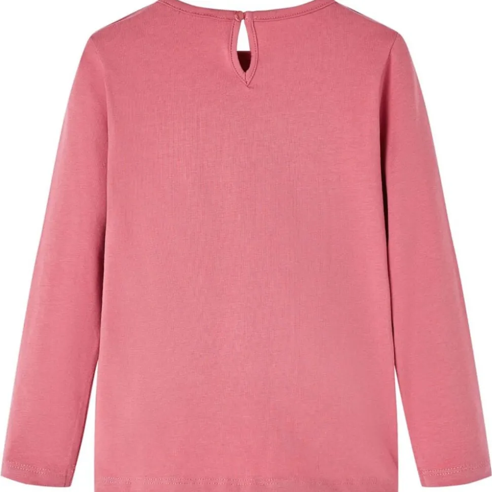 Kindershirt met lange mouwen 104 oudroze