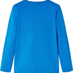 Kindershirt met lange mouwen 116 kobaltblauw