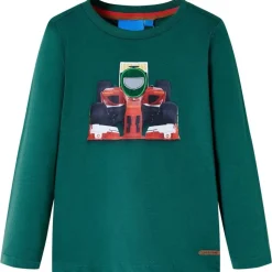 Kindershirt met lange mouwen 116 groen