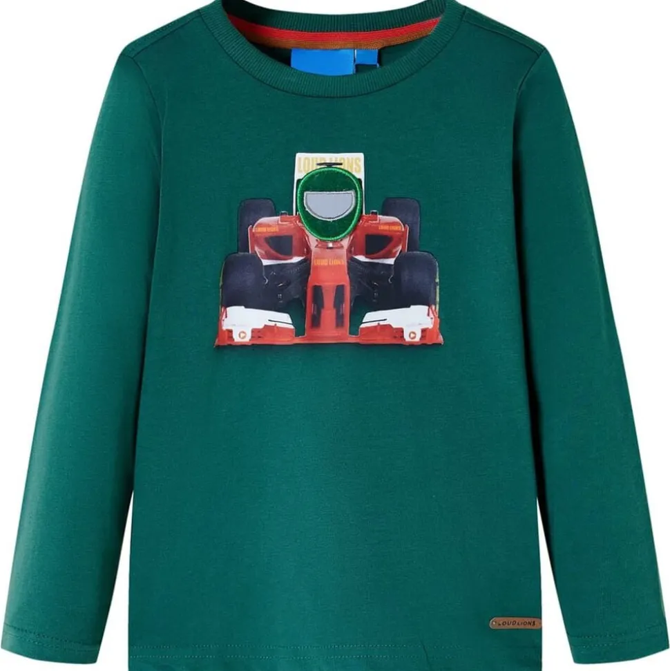 Kindershirt met lange mouwen 116 groen