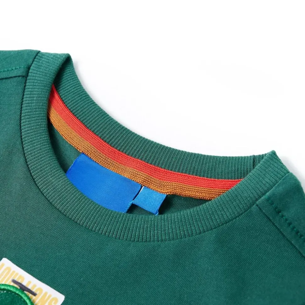 Kindershirt met lange mouwen 116 groen