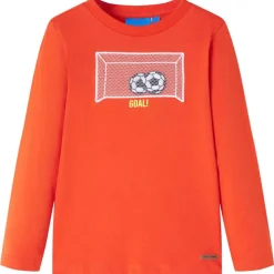 Kindershirt met lange mouwen 104 feloranje