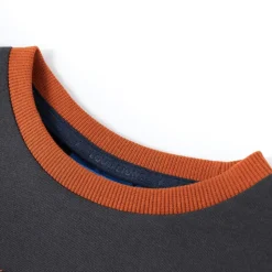 Kindershirt met lange mouwen 92 antracietkleurig